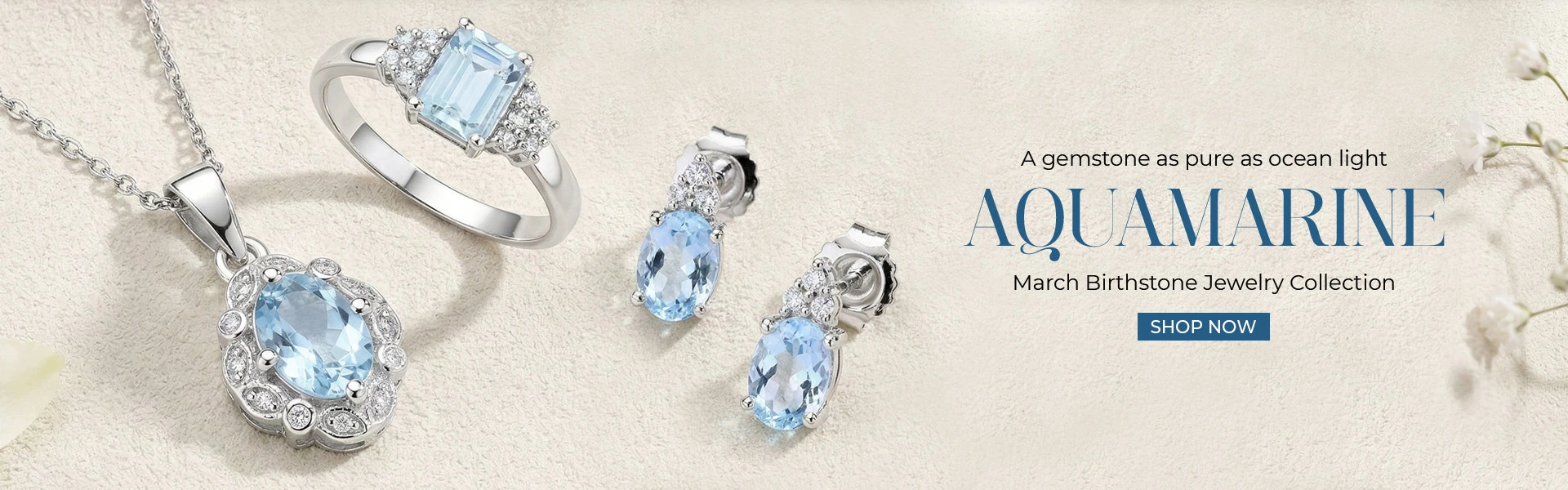 Luxury March Birthstone Jewelry in Aquamarine| Haute Facets