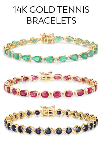 14K Gold Tennis Bracelets